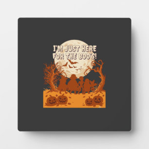 Plaque Photo Je suis juste ici Boos Halloween Enfants Silhouett