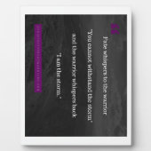 Plaque Photo Je suis la collection Storm (Devant)