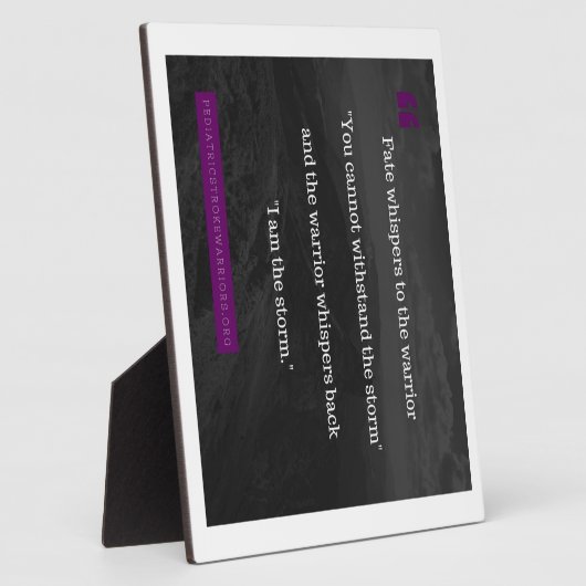 Plaque Photo Je suis la collection Storm (Côté)