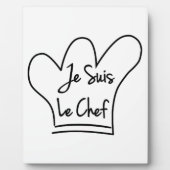 Plaque Photo Je Suis Le Chef (Devant)