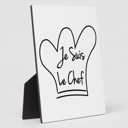 Plaque Photo Je Suis Le Chef (Côté)