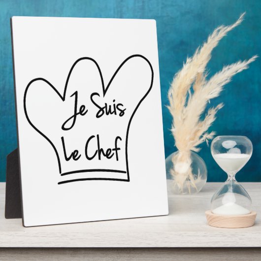 Plaque Photo Je Suis Le Chef (Côté)