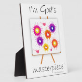 Plaque Photo Je suis le chef-d'oeuvre de Dieu ! (Côté)