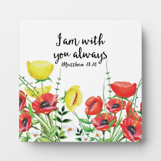 Plaque Photo Je Suis Toujours Avec Toi (Devant)