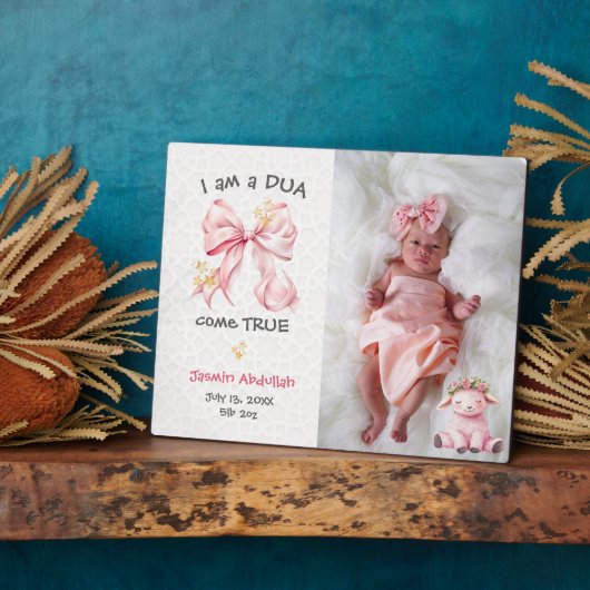 Plaque Photo Je suis un chevalet de photo devenu réalité (Côté)