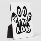 Plaque Photo Je suis un chien (Côté)