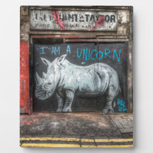 Plaque Photo Je Suis Unicorne, Shoreditch Graffiti (Londres)