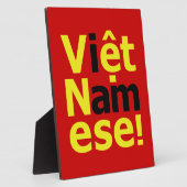Plaque Photo je suis Viêt Namese ! (Côté)