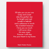 Plaque Photo Je t'aime (Devant)