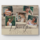 Plaque Photo Je T'Aime | 5 Photo | (Devant)