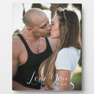 Plaque Photo Je t'aime, couple d'amour