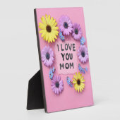 Plaque Photo Je t'aime maman (Côté)