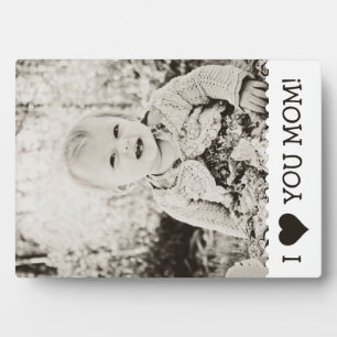 Plaque Photo Je t'aime Maman Personnalisée