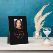 Plaque Photo Je t'aime maman photo (Côté)