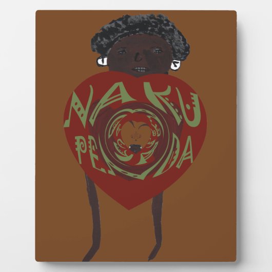 Plaque Photo Je T'Aime ! Nakupenda Sana (Devant)