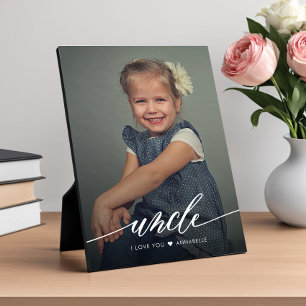 Plaque Photo Je T'Aime Oncle Collage photo moderne