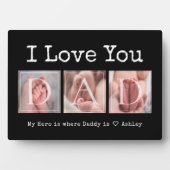 Plaque Photo Je T'Aime Papa Garder Multi Photo (Devant)