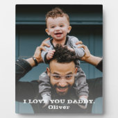 Plaque Photo Je t'aime Papa Père`Jour Photo complète (Devant)
