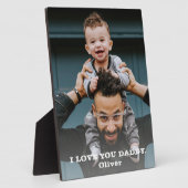 Plaque Photo Je t'aime Papa Père`Jour Photo complète (Côté)