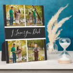 Plaque Photo Je t'aime papa Photo collage personnalisé Cadeau c<br><div class="desc">personnalisation La carte Fête des pères parfaite, offrez à votre père personnalisé avec vos photos et texte, Éditez le texte, et customisez les polices et les couleurs pour créer vos propres cartes de Fête des pères uniques pour papa et grand-père, Ce design minimaliste moderne comprend une mise en page de...</div>