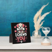 Plaque Photo Je vous mâche - Chien Pun Saint Valentin (Insitu)