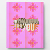 Plaque Photo Je vous remercie : Une expression sincère (Devant)