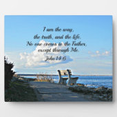 Plaque Photo Jean 14:6 Je suis le chemin... (Devant)