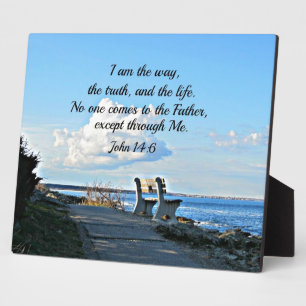 Plaque Photo Jean 14:6 Je suis le chemin...