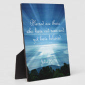 Plaque Photo Jean 20:29 Heureux ceux qui n'ont pas vu (Côté)