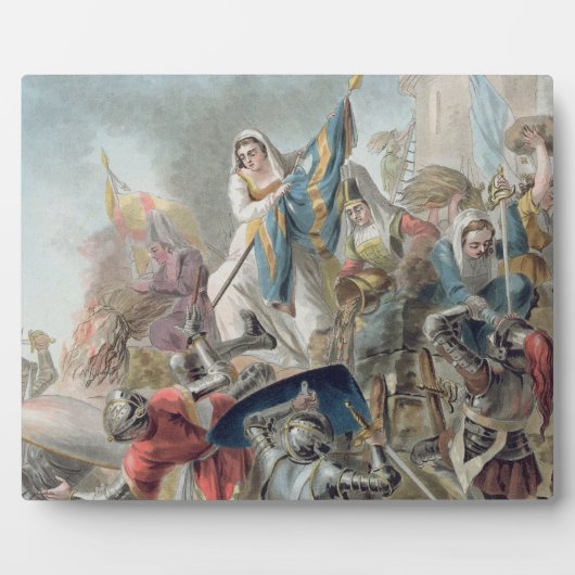 Plaque Photo Jeanne Laisne Raises a Standard Against (Devant)