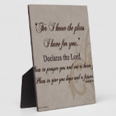 Plaque Photo Jeremiah 29:11 Écriture Cadeau (Côté)