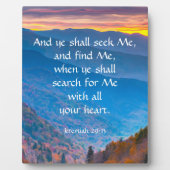 Plaque Photo Jeremiah 29:13 (Devant)