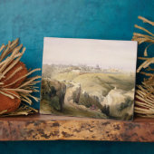 Plaque Photo Jérusalem du Mont des Oliviers, le 8 avril 1839 (Côté)