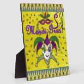 Plaque Photo Jester Mask Mardi Gras Arlequin (Côté)