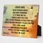 PLAQUE PHOTO JÉSUS A DIT : (Côté)