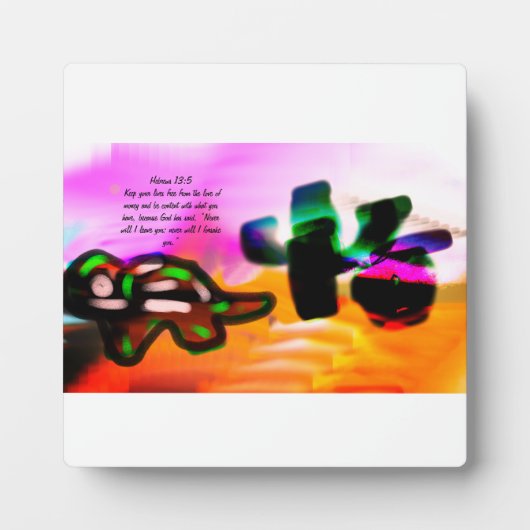 Plaque Photo Jésus amour (Devant)