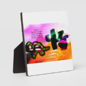 Plaque Photo Jésus amour (Recto)