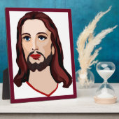 PLAQUE PHOTO JESUS CHRIST (Côté)