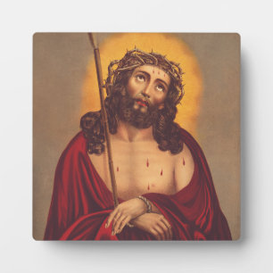 Plaque Photo Jésus Couronné d'Épines Art Sombre