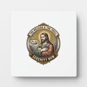 Plaque Photo Jésus Croisant les Bras Émoji de Visage de Troll I