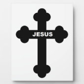 PLAQUE PHOTO JESUS CROSS (Devant)