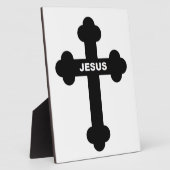 PLAQUE PHOTO JESUS CROSS (Côté)