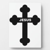 PLAQUE PHOTO JESUS CROSS (Devant)