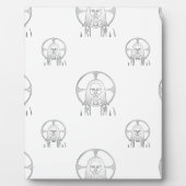 Plaque Photo Jésus en argent (Devant)