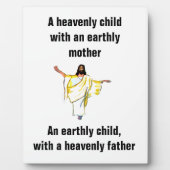 PLAQUE PHOTO JÉSUS ENFANT LOURD (Devant)