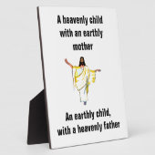 PLAQUE PHOTO JÉSUS ENFANT LOURD (Côté)