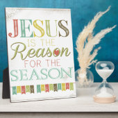 Plaque Photo Jésus est la raison (Côté)