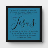 Plaque Photo "Jésus est" table de la foi chrétienne basée (Devant)