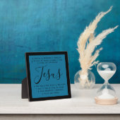 Plaque Photo "Jésus est" table de la foi chrétienne basée (Insitu)