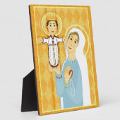 Plaque Photo Jésus et Marie Rosaire (Côté)